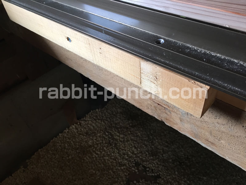 床下収納＆点検口DIY：開口部の補強用